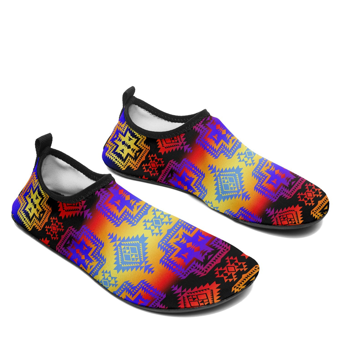 Kids Pretty Blanket Sunset Sockamoccs Slip On Shoes