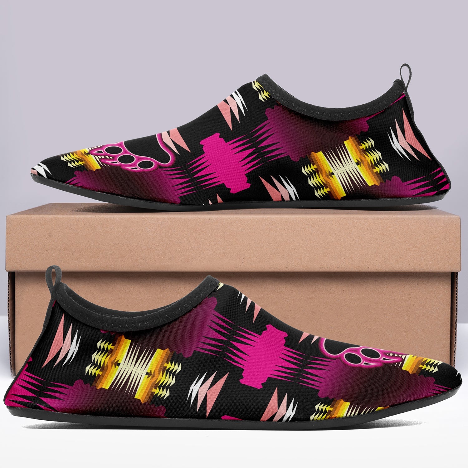 Midnight Sage Pink with Bearpaw Sockamoccs