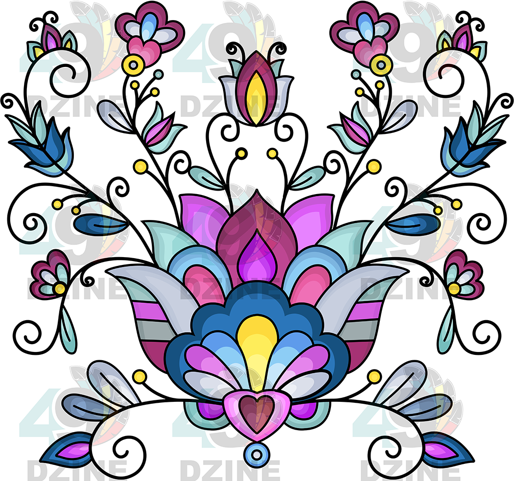 Floral Transfer - Autumn Bundle Blessing Various Sizes