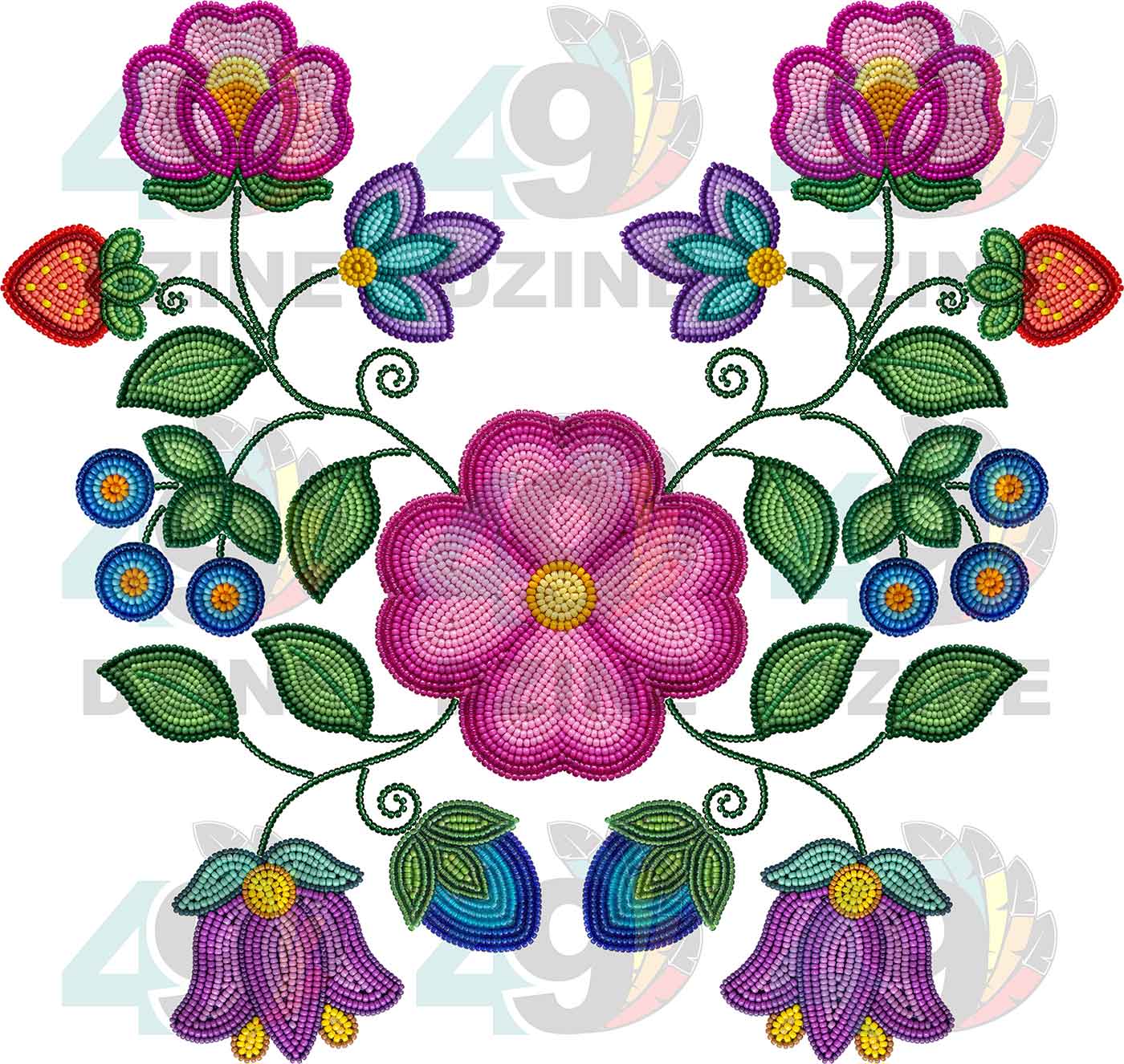 Garden Rhythm Beadwork Various Sizes