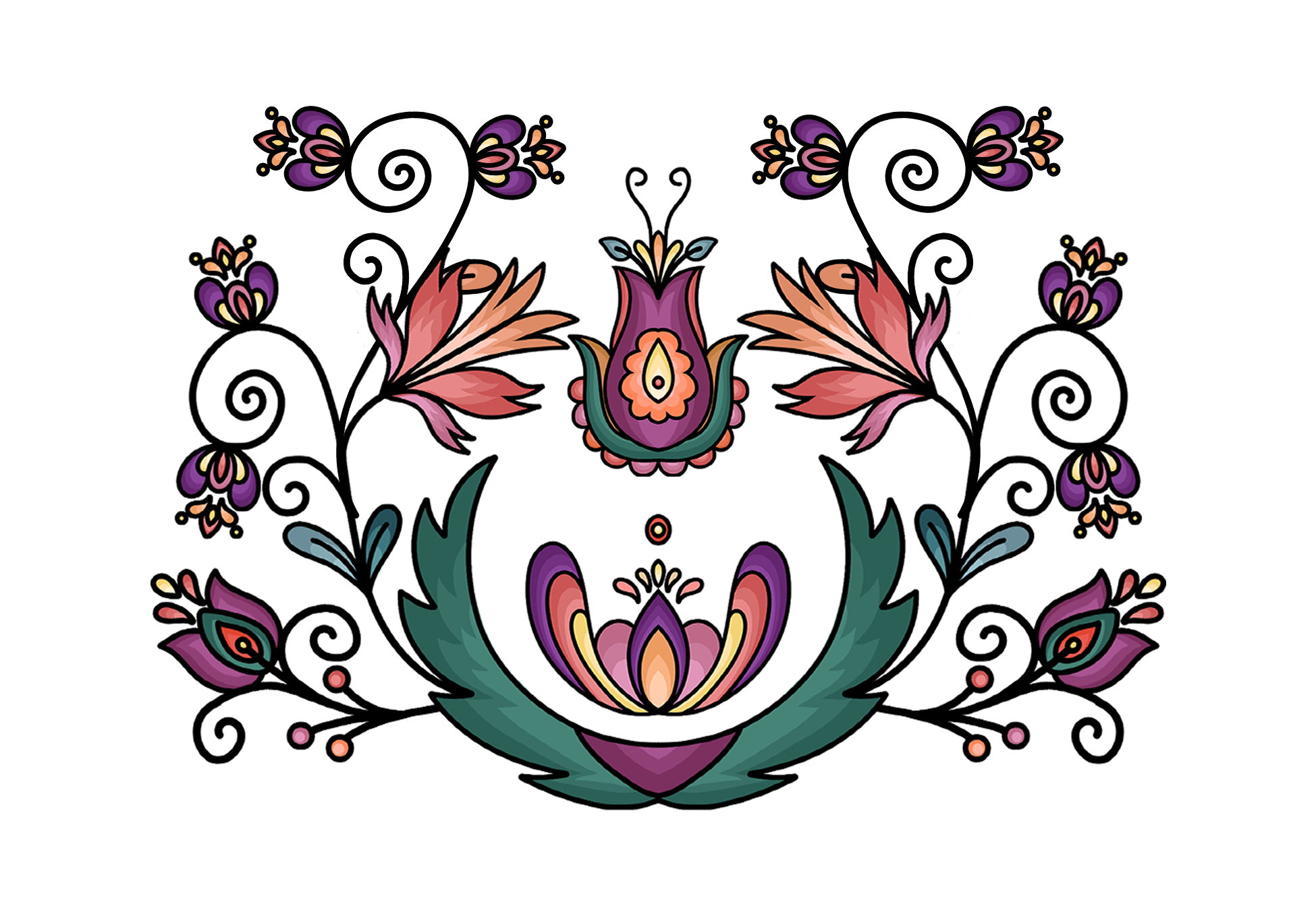 Geometric & Floral UV Sticker