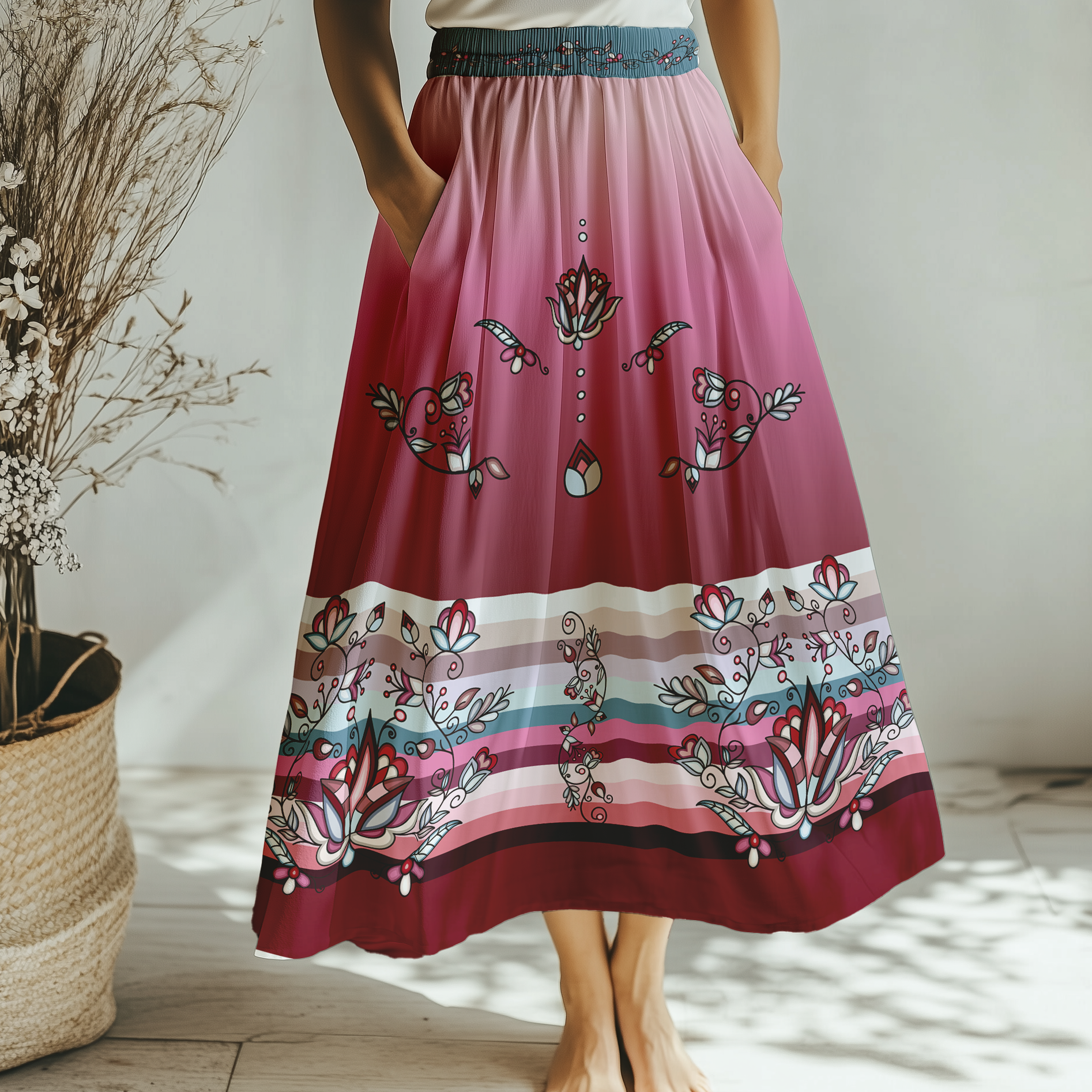 Winter Roseblush Skirt