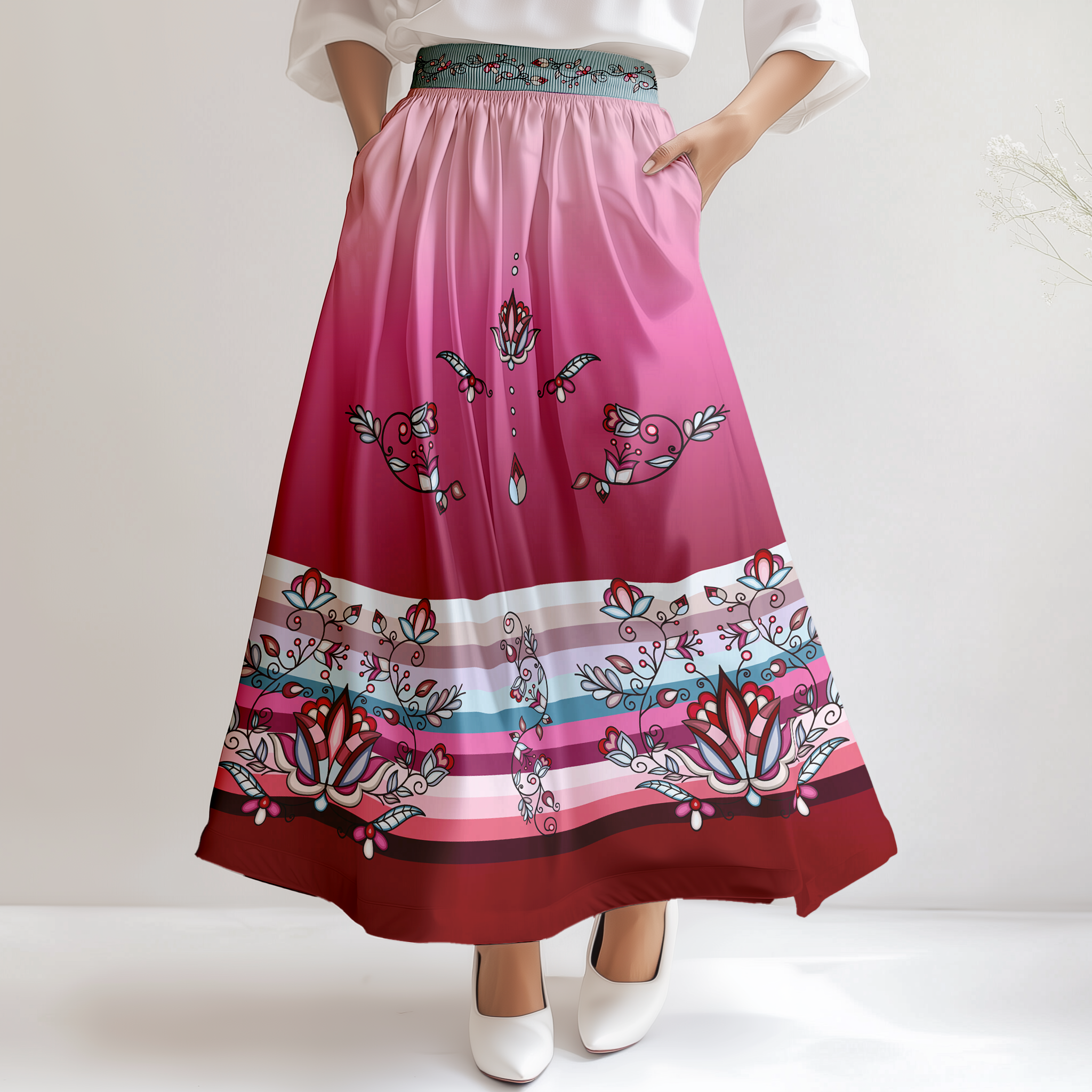 Winter Roseblush Skirt