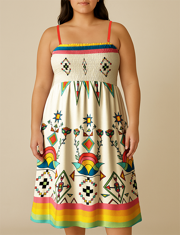 Horizon Blossom Light Smock Top Dress