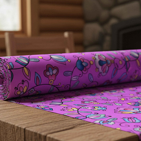 Autumn Bundle Blessing Purple Satin Fabic