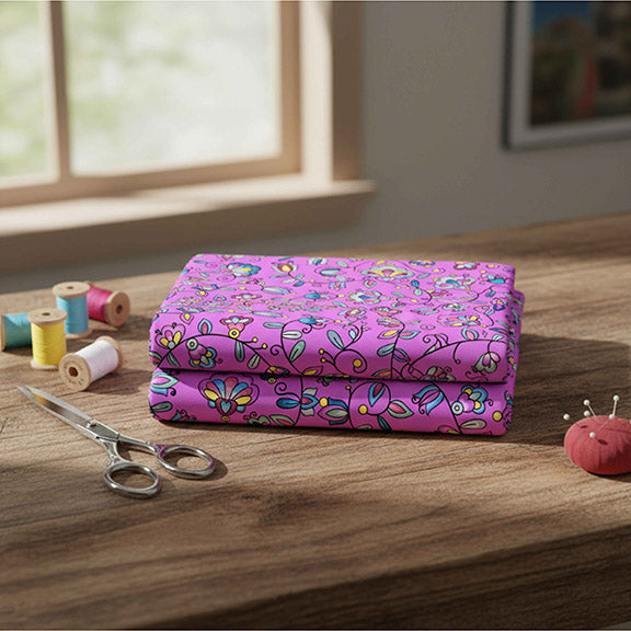 Autumn Bundle Blessing Purple Satin Fabic