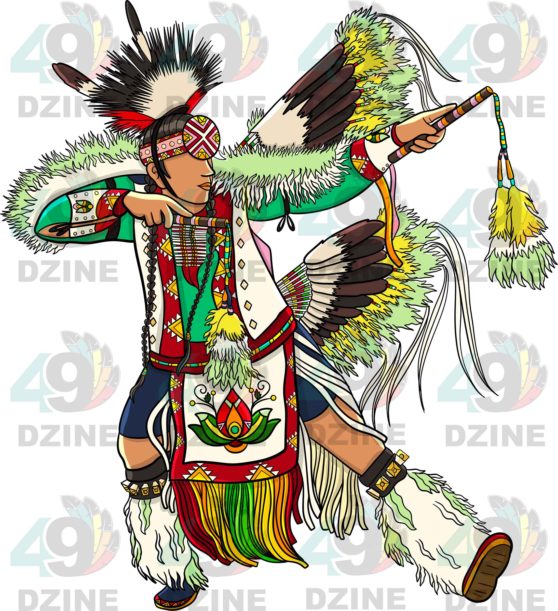 Fancy Dancer Men 2 Sticker