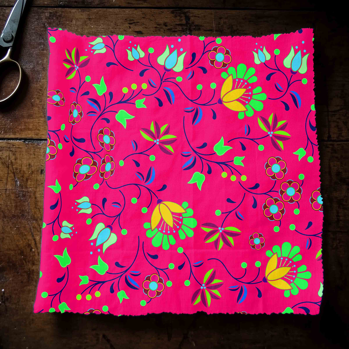 Fleur Indigine Rouge Cotton Poplin