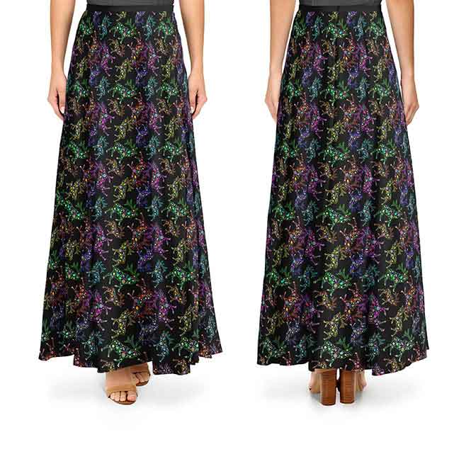 Neon Floral Elks Cotton Poplin