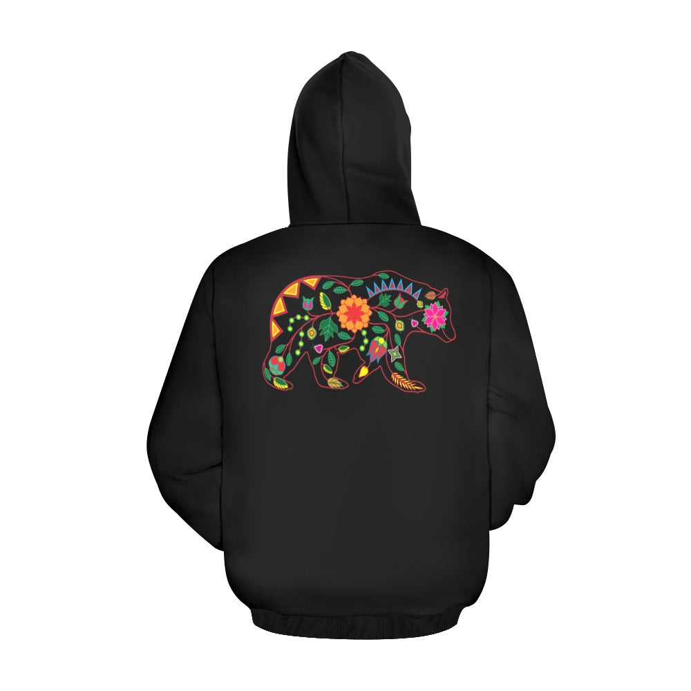 Floral Bear Pullover Hoodie