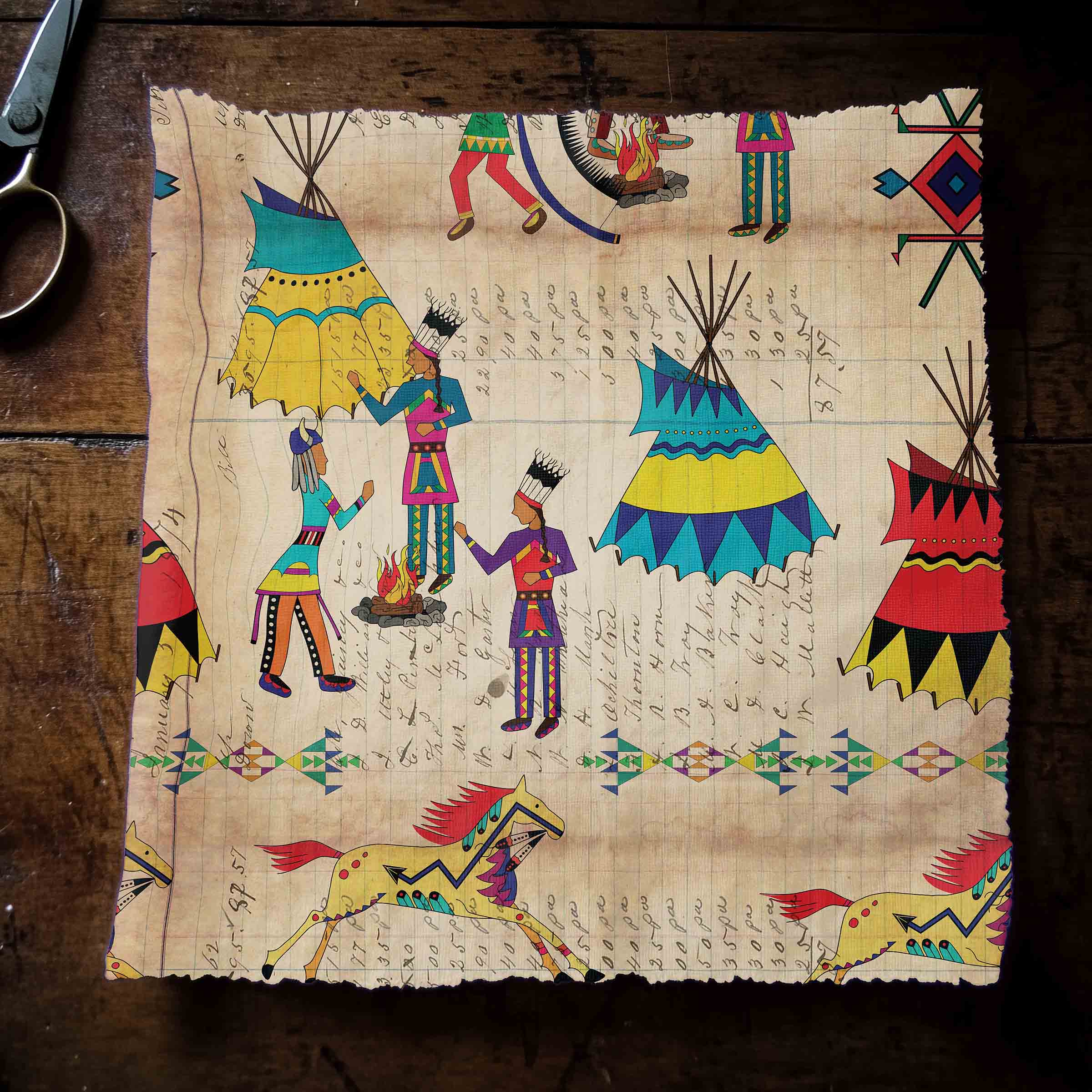 Gathering of the Chiefs Cotton Poplin