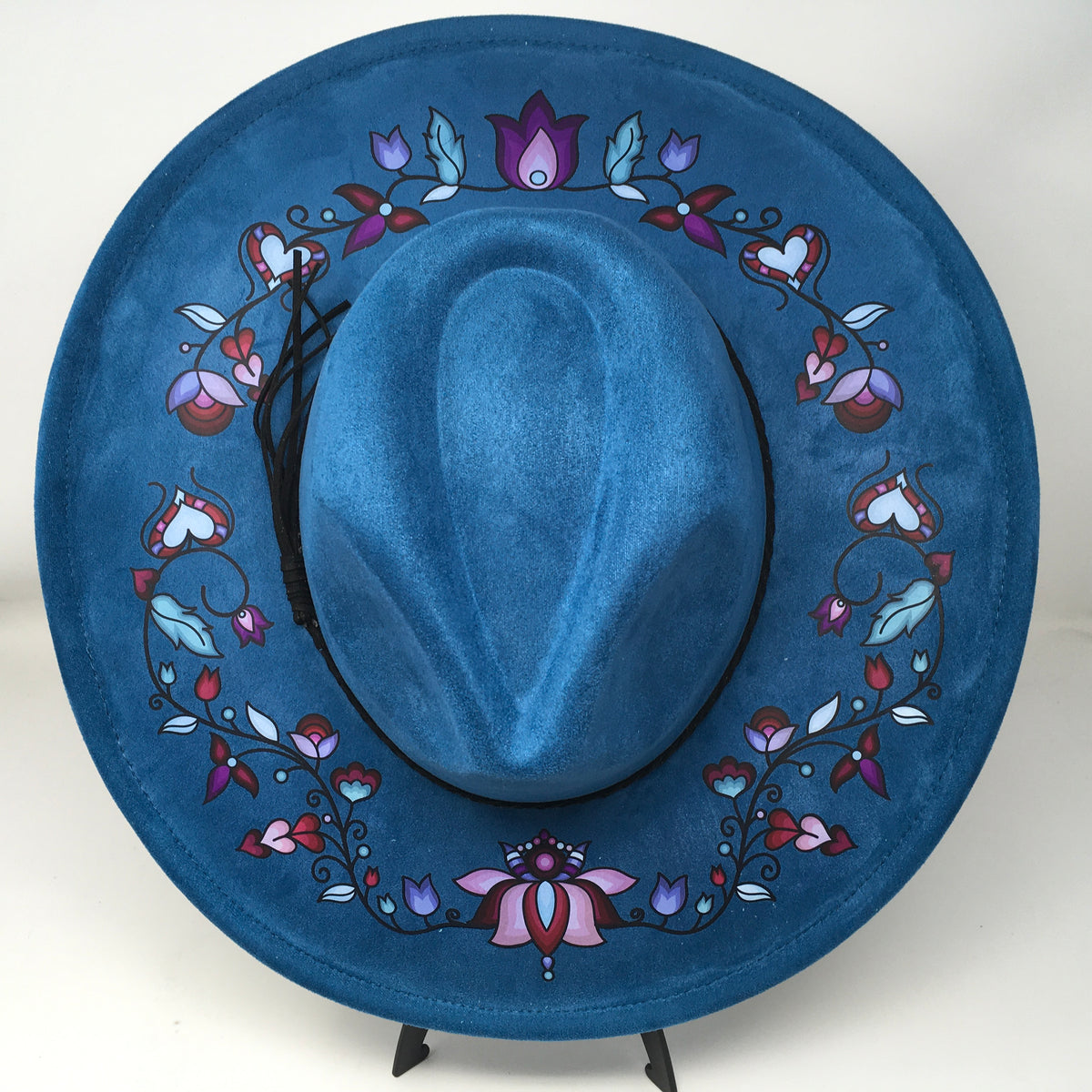 Snowlit Petal Dreams Fedora Hat