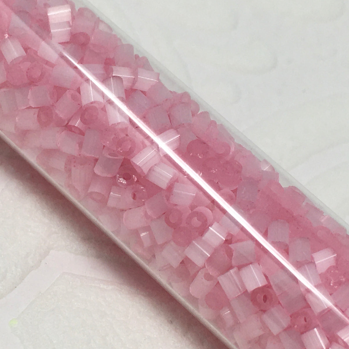 2mm Size 15/0 24g tube Cylindica Seed Beads Rose