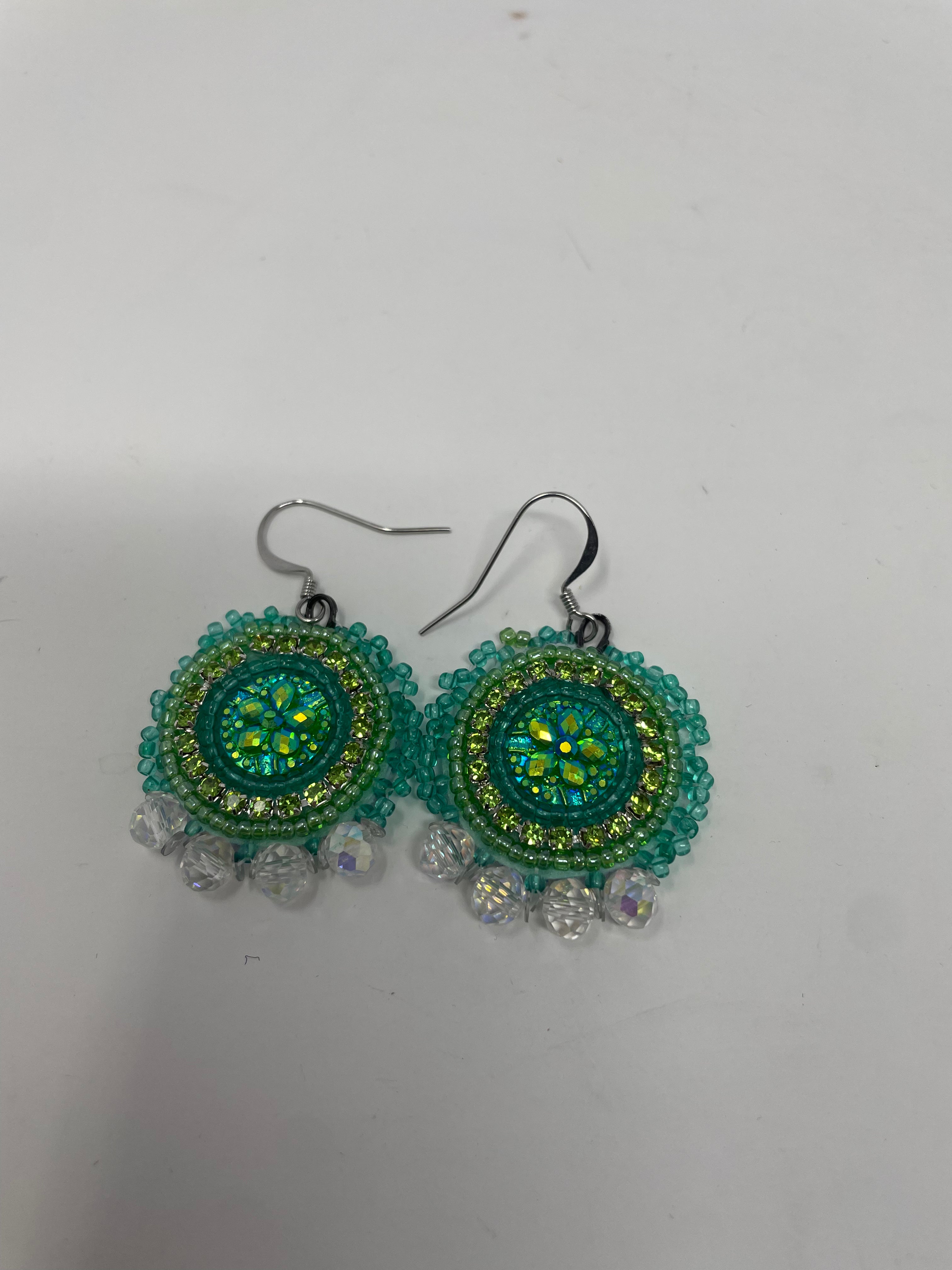 Asteria Brill Small Teal Earrings