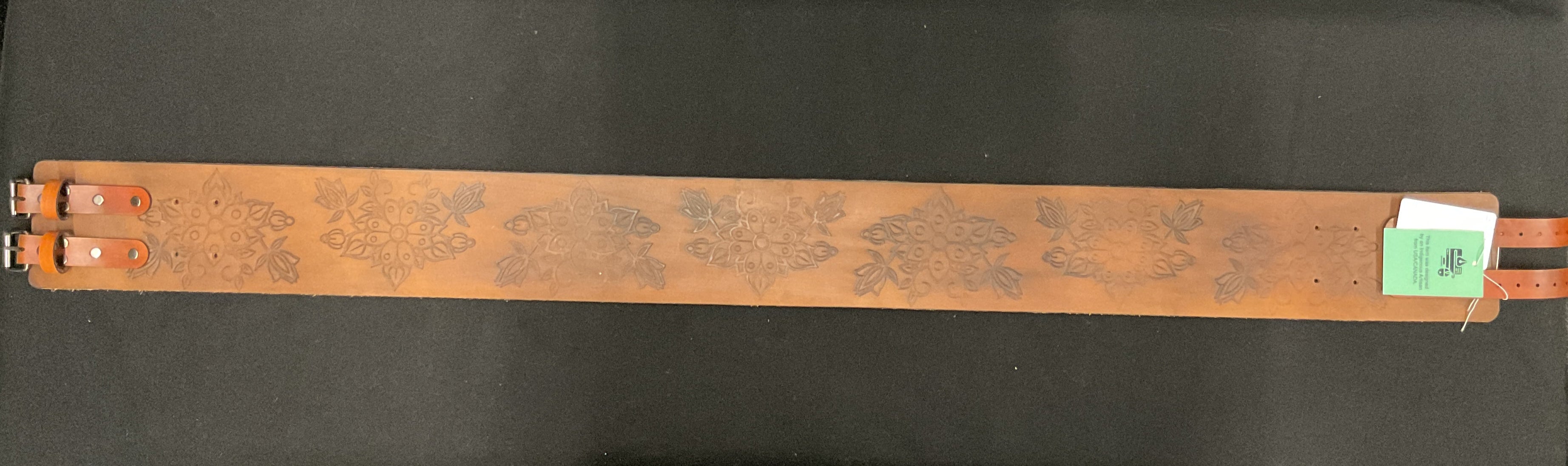 Handmade Buffalo Hide Powwow Belt