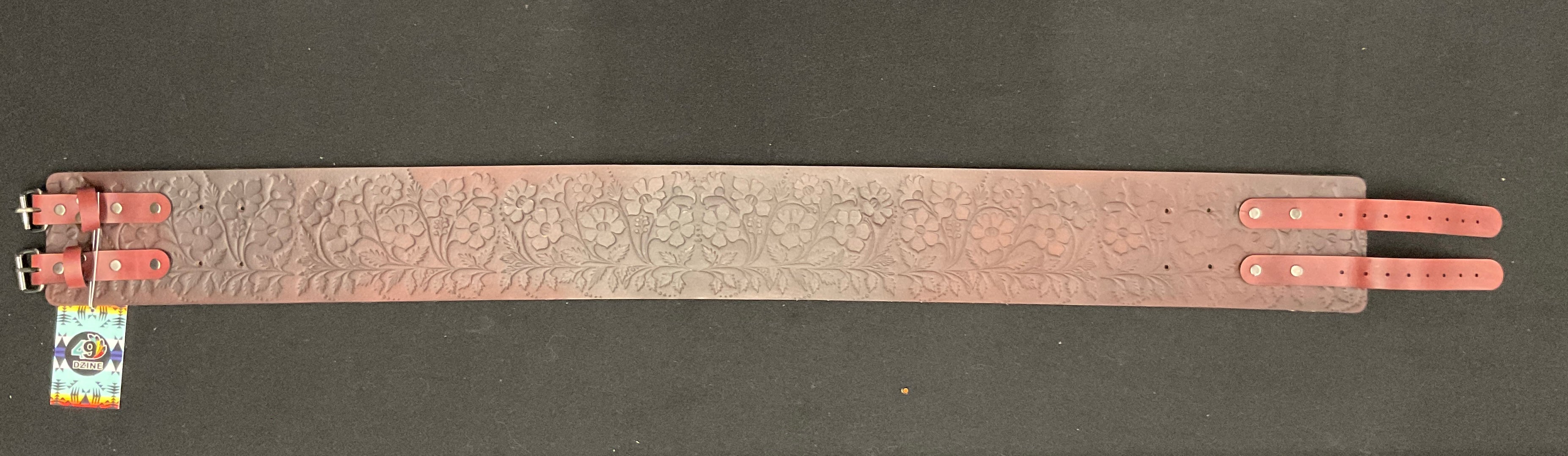 Handmade Buffalo Hide Powwow Belt