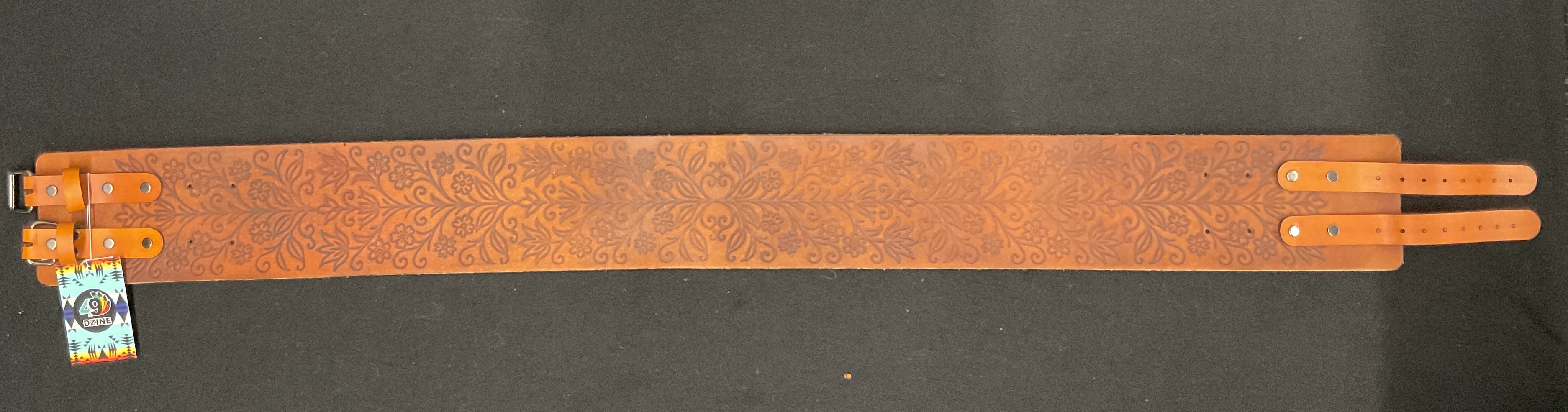 Handmade Buffalo Hide Powwow Belt