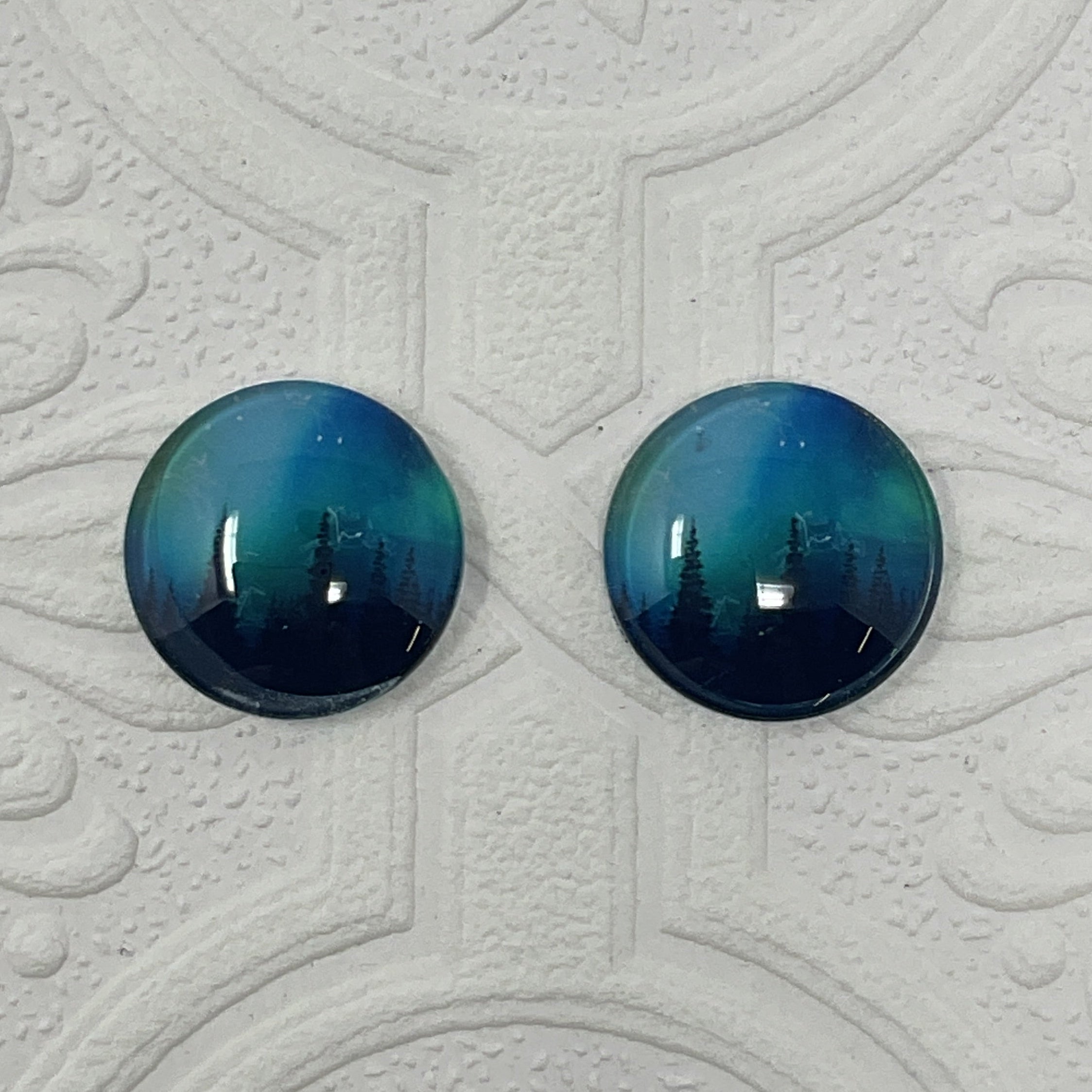 1 inch Glass Covered Beading Cabochons