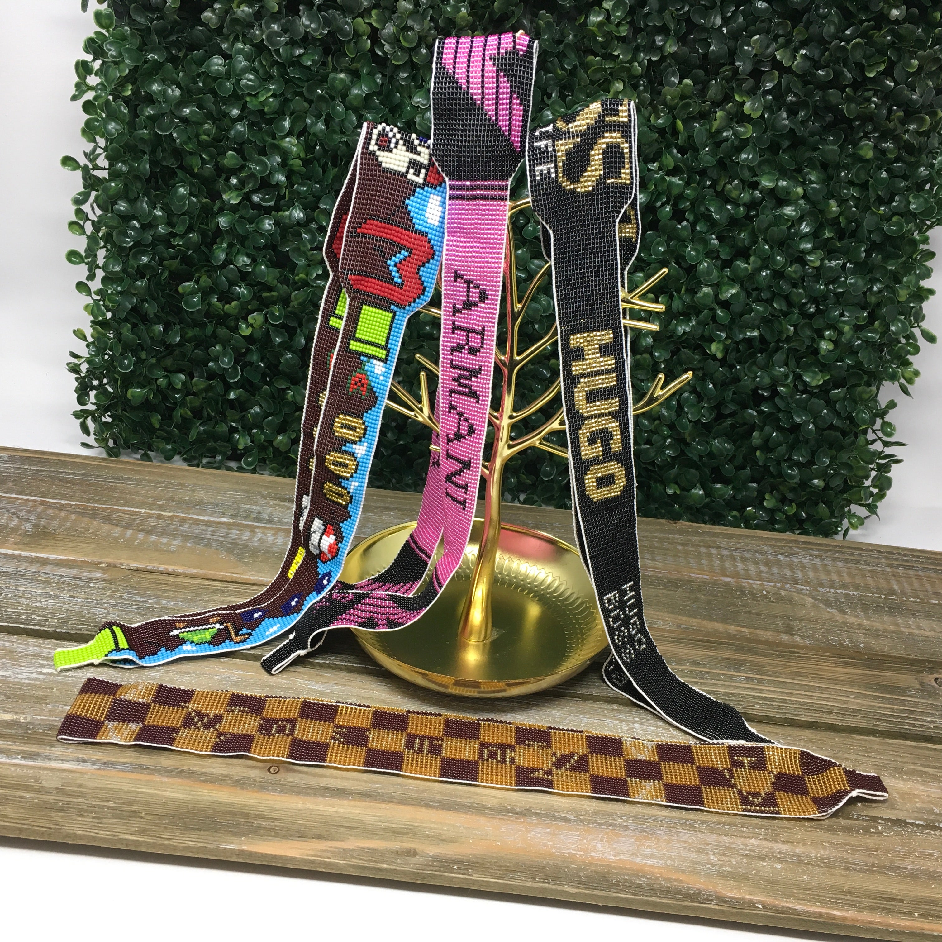 JMossmaiX Handmade Beaded Keychain Lanyards