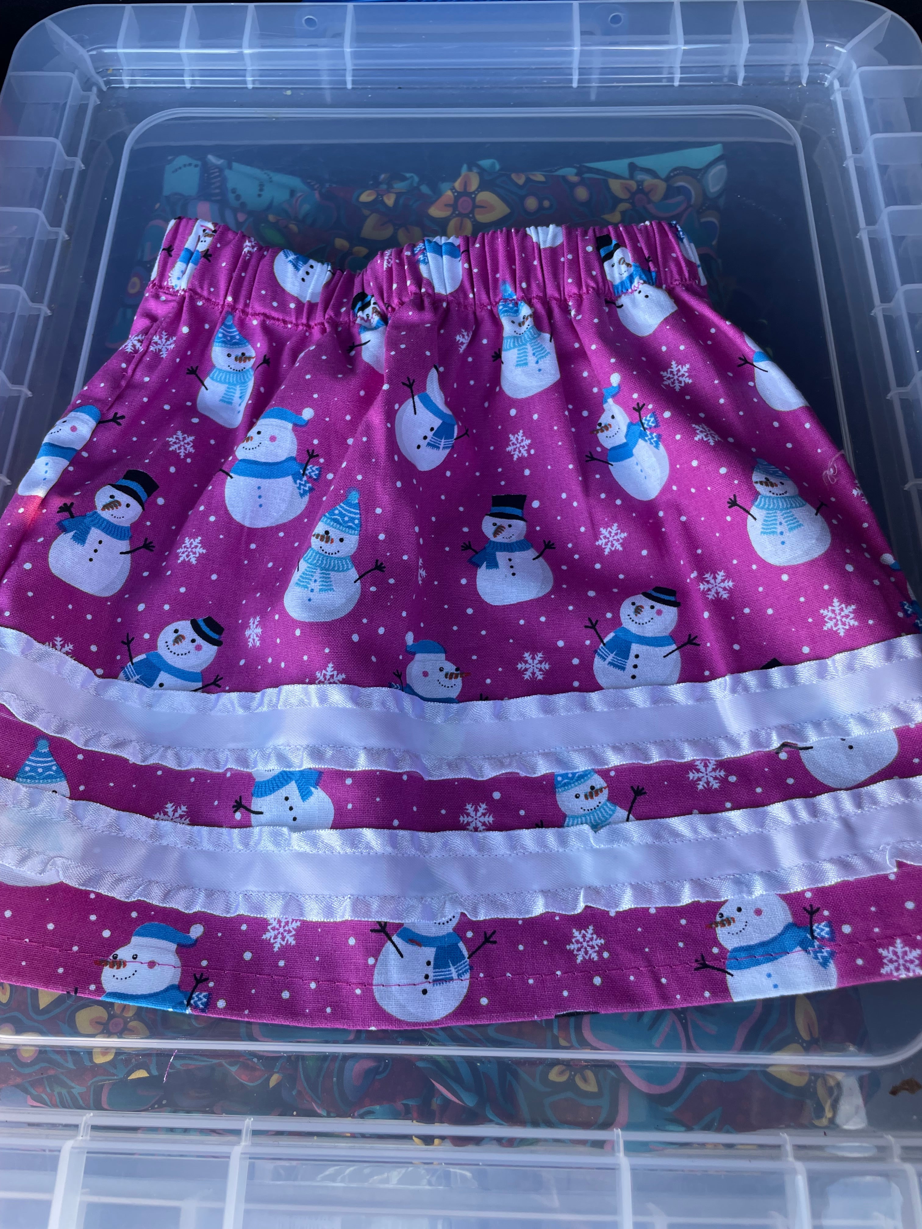 Victoria Wanihadie Pink Winter Baby Ribbon Skirt