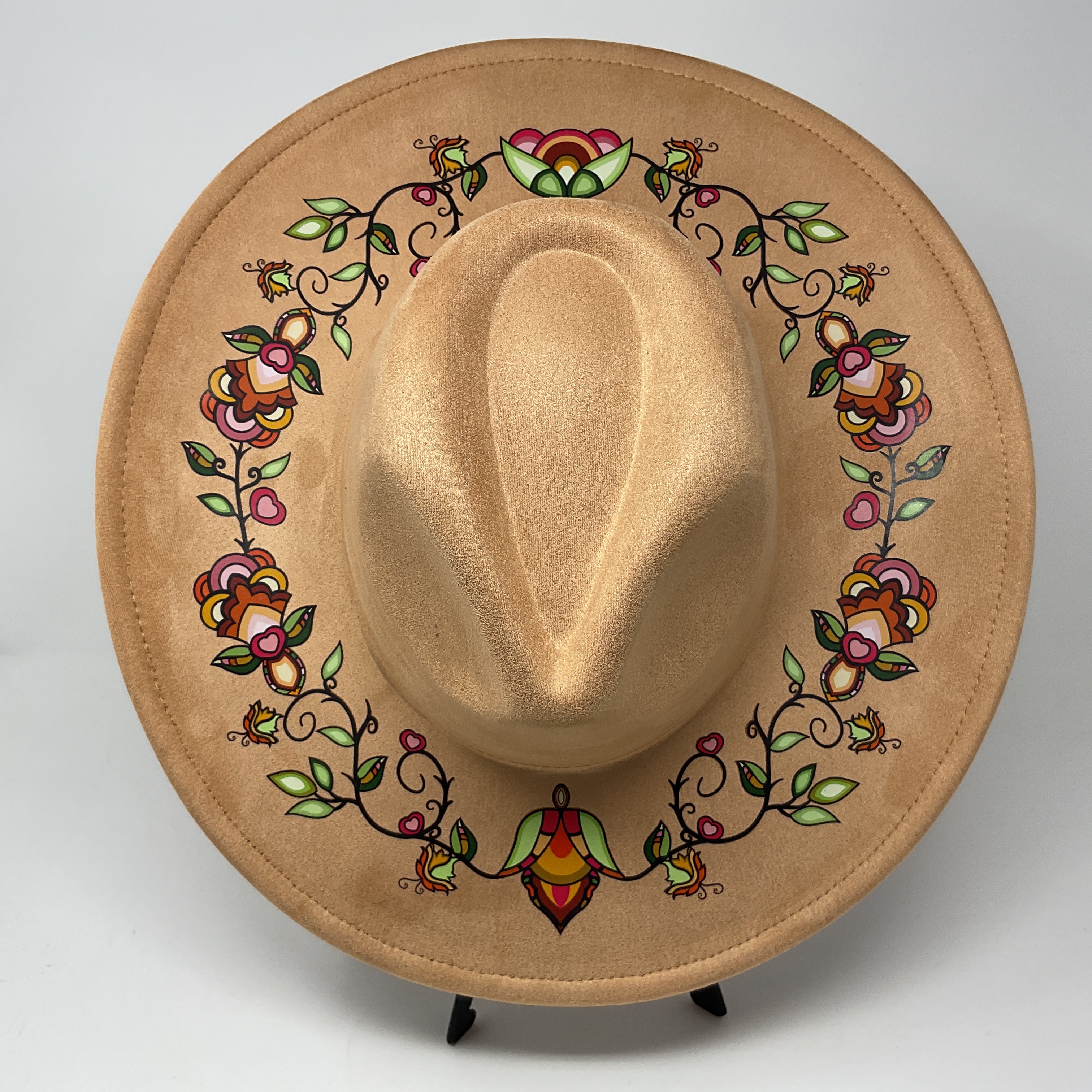 Sunrise Over The Red Plains Fedora Hat