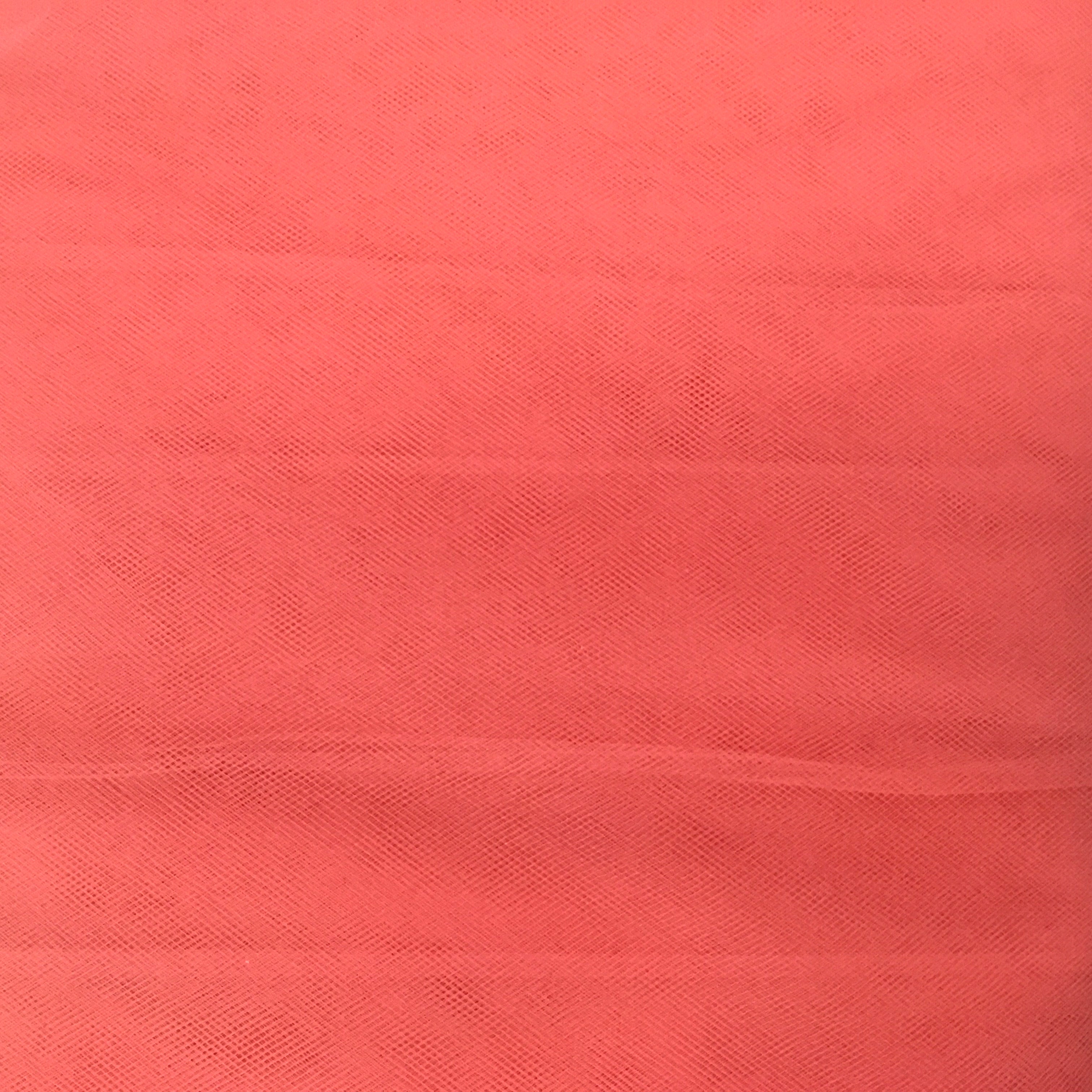 Coral Tulle Overlay