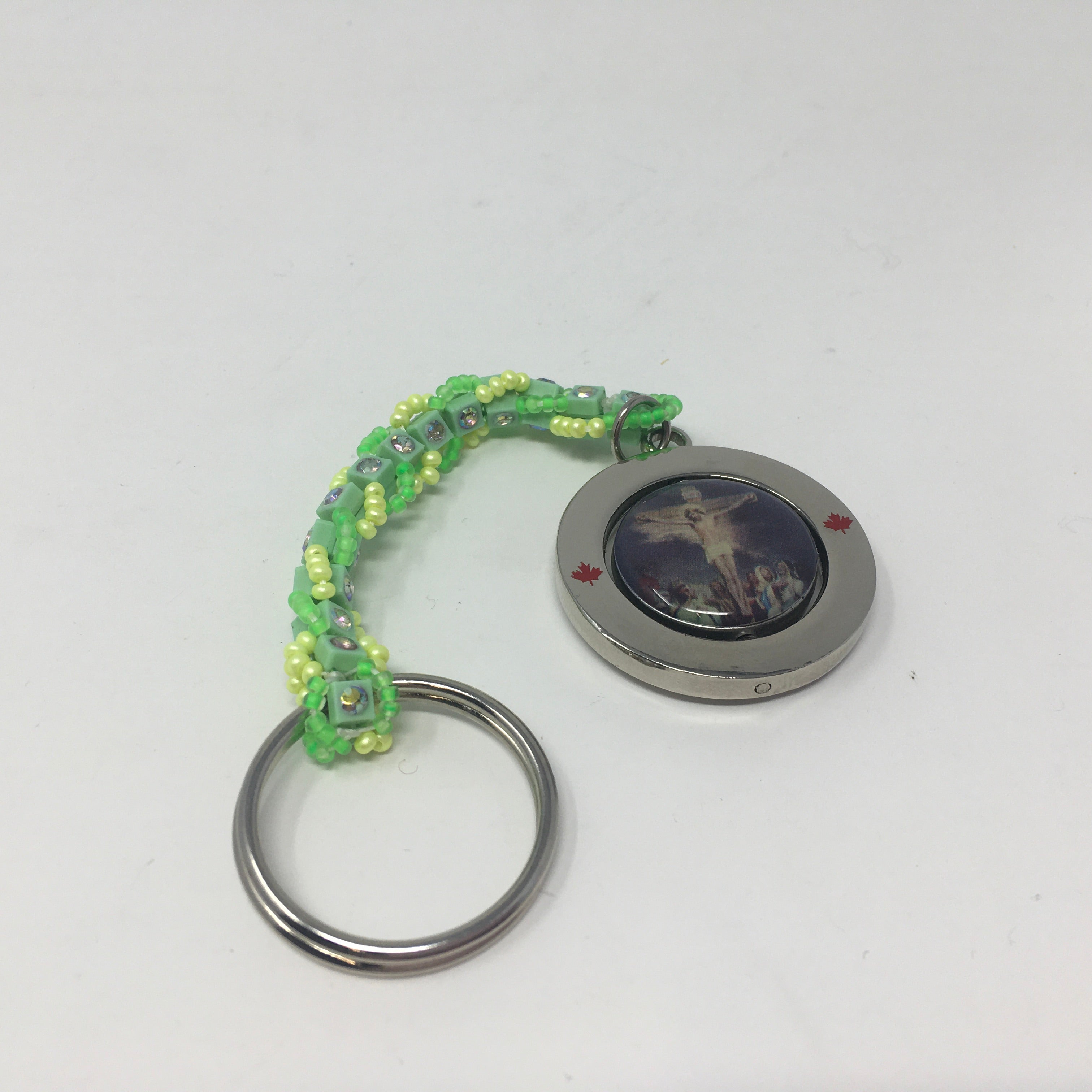 Beaded Spinner Keychain
