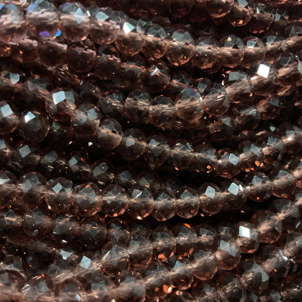 6mm Rondelle Glass Bead - Deep