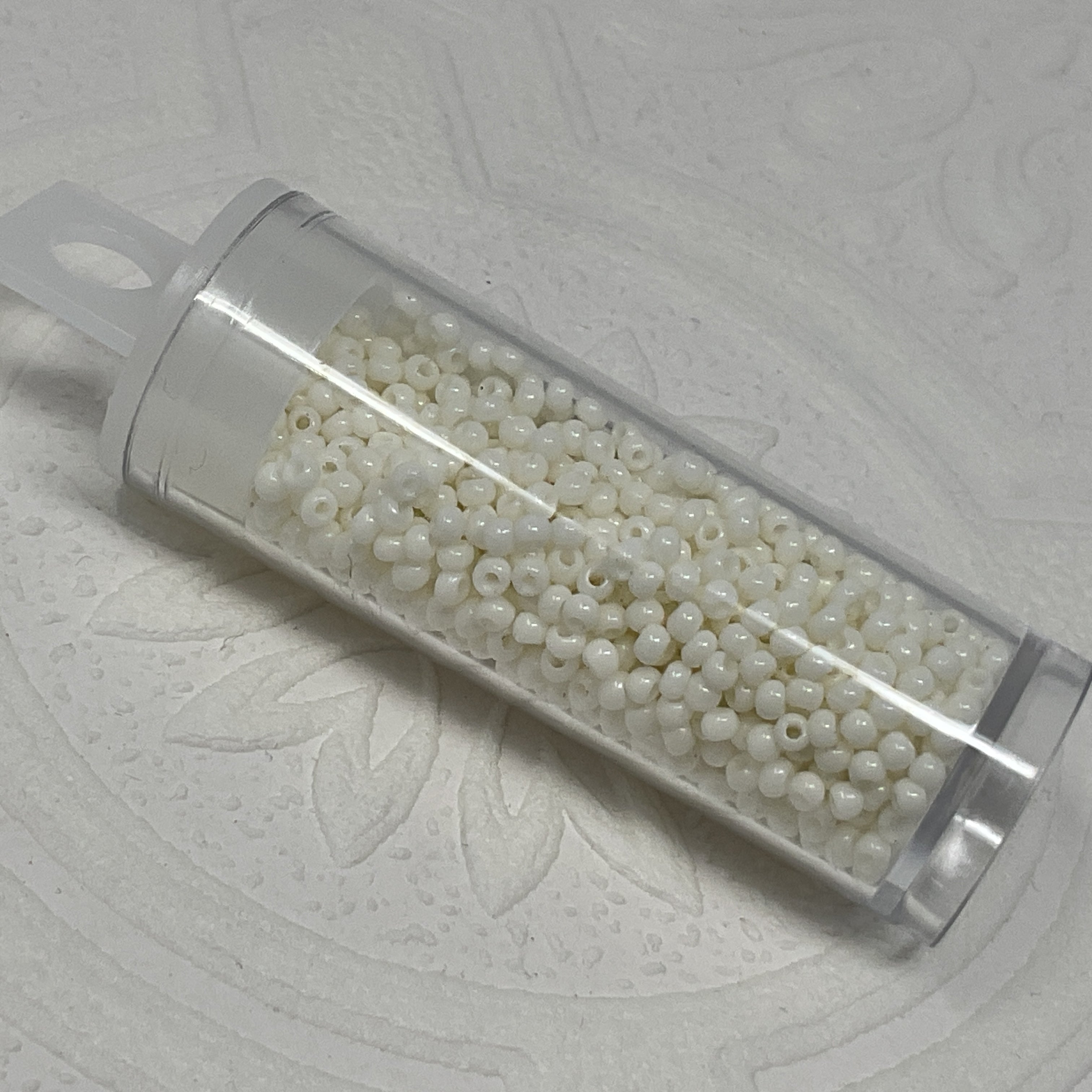 Seed Beads Size 11/0 - White Lily