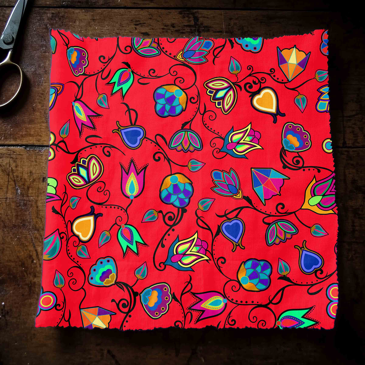 Indigenous Paisley Dahlia Cotton Poplin