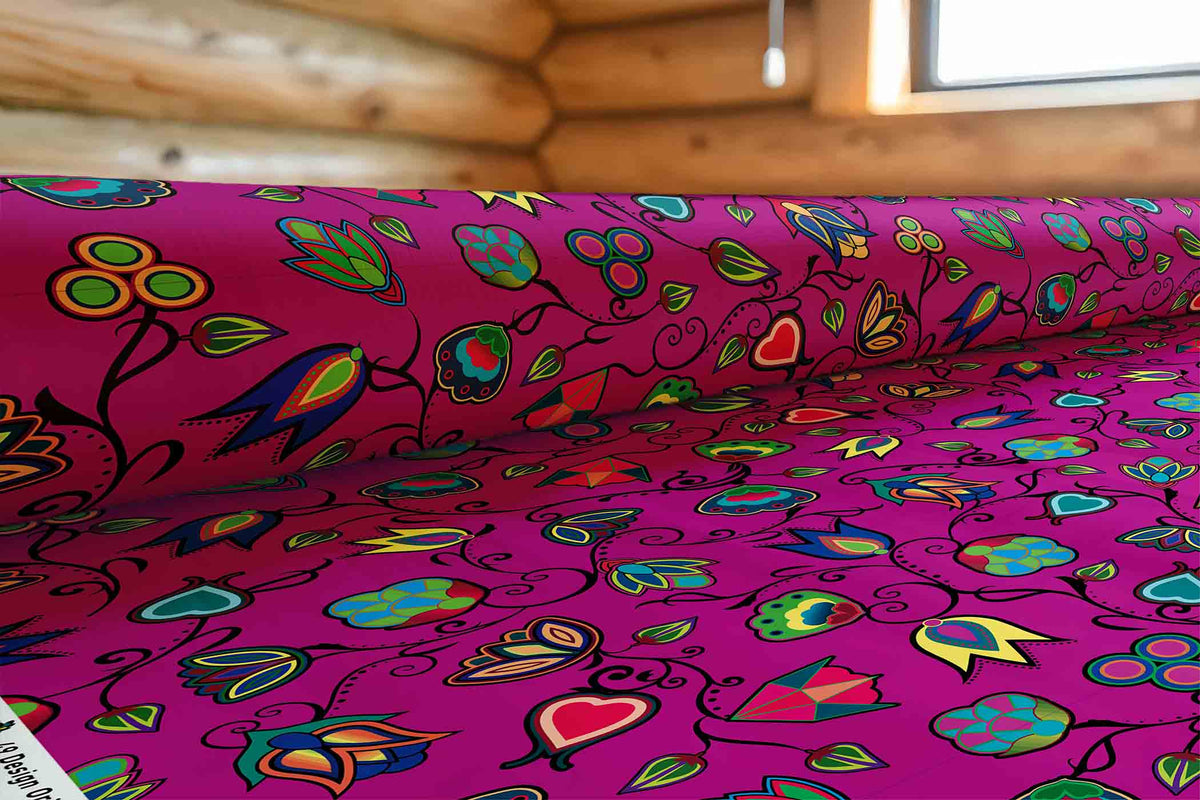 Indigenous Paisley Lavender Cotton Poplin