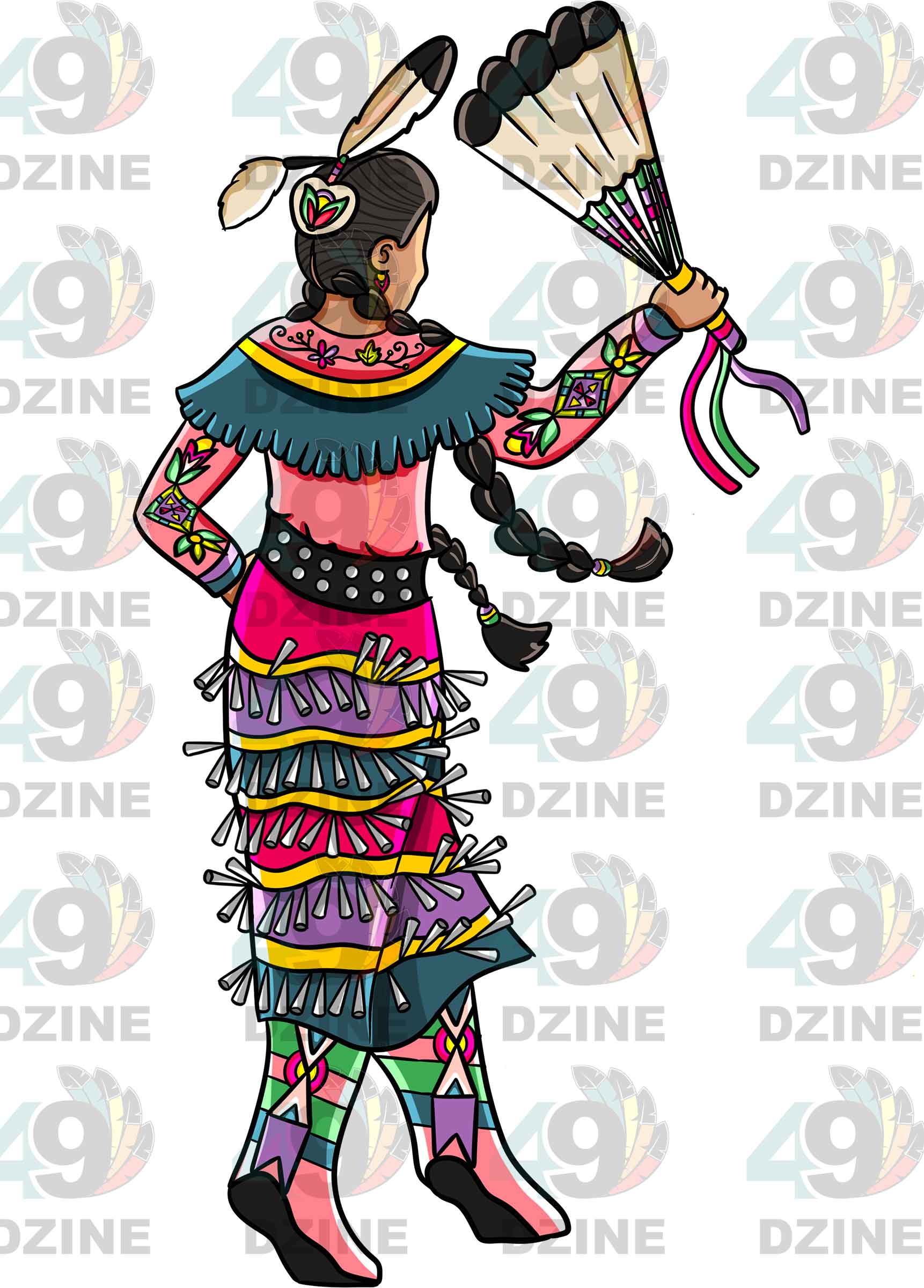 Jingle Dance 1 Sticker