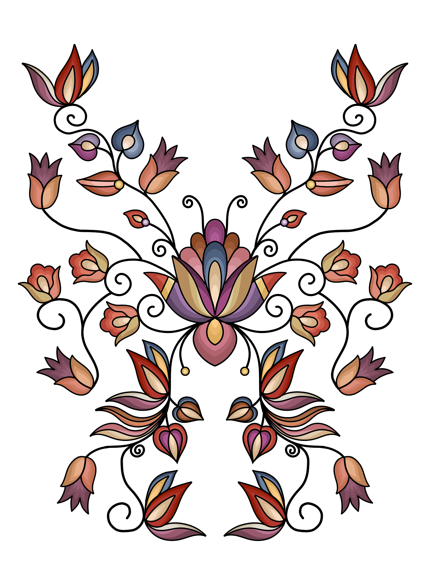 Geometric & Floral UV Sticker