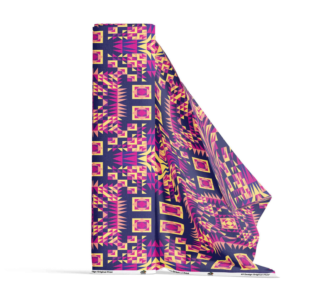Kaleidoscope Bleu Cotton Poplin