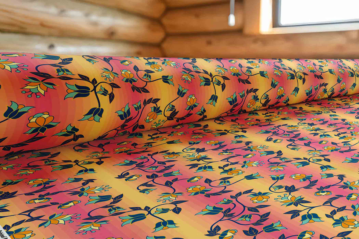 Orange Days Cotton Poplin