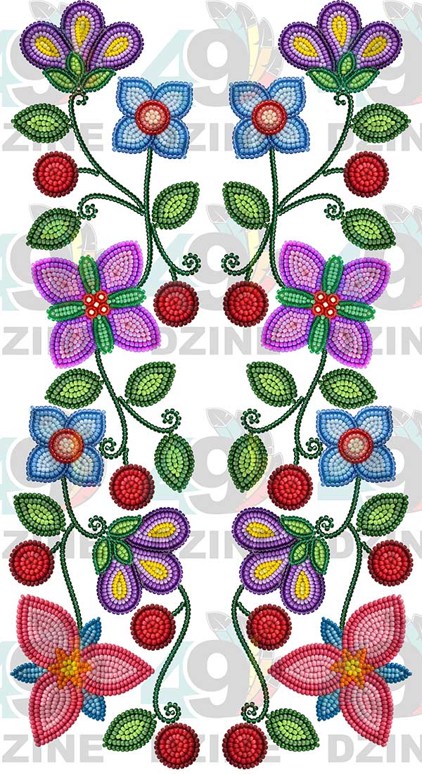 Petal Harmony Beadwork Two arm pieces Transfer (Various Sizes)