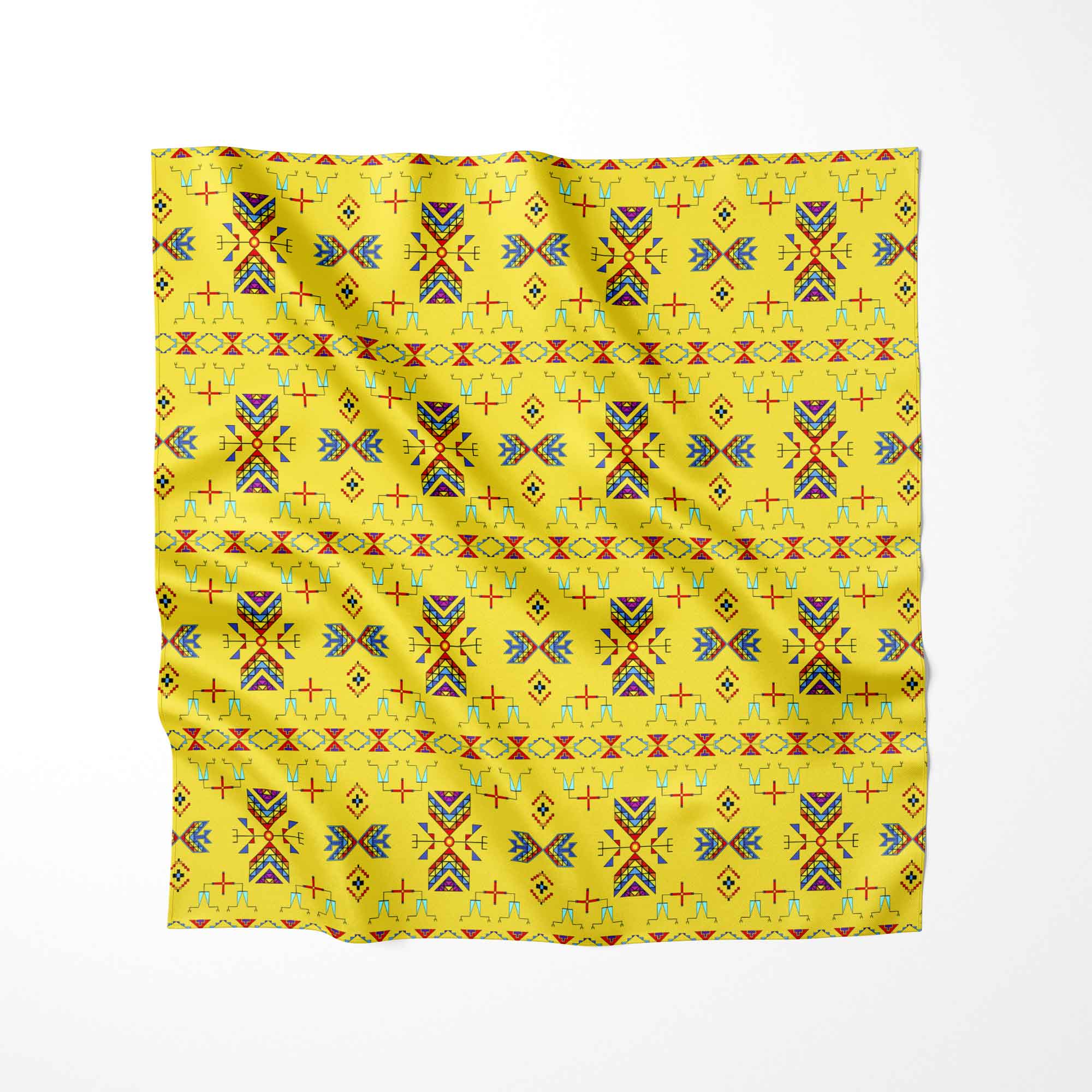 Rainy Chief Rainbow Yellow Cotton Fabric