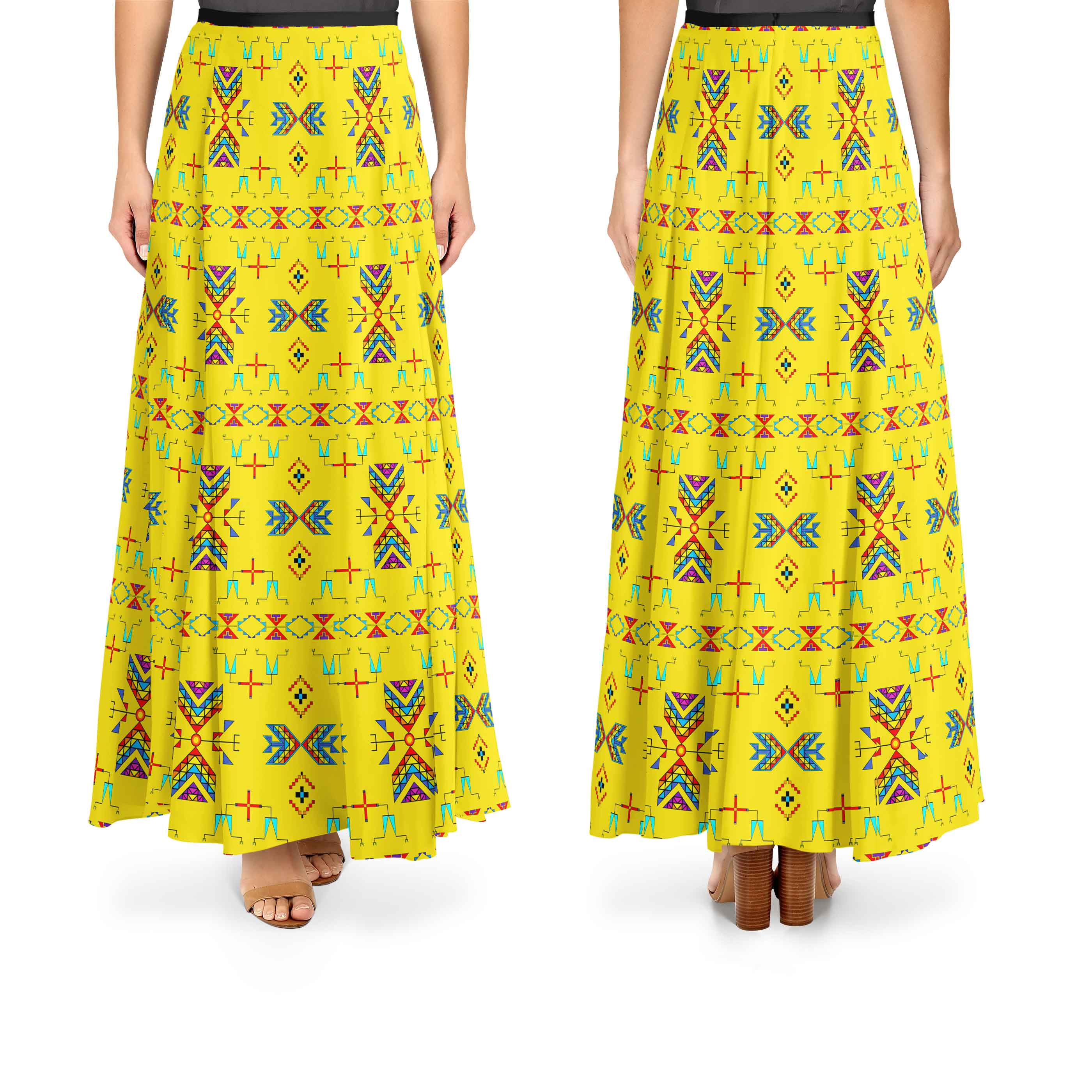 Rainy Chief Rainbow Yellow Cotton Fabric