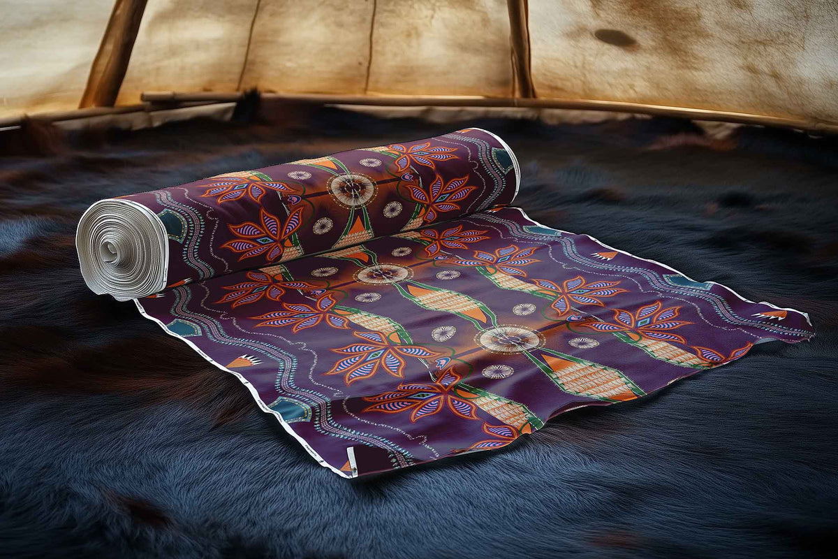 Sacred Plains Berry Cotton Poplin
