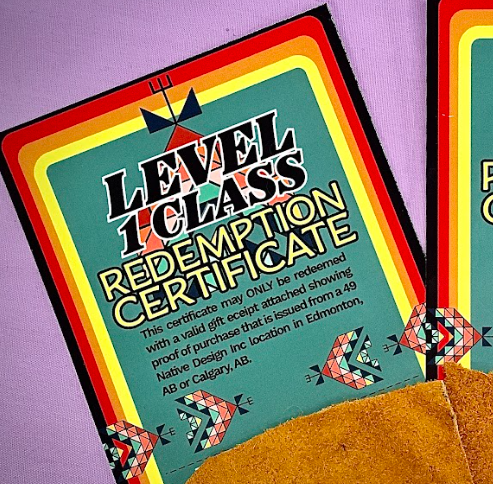Level One Class Certificate