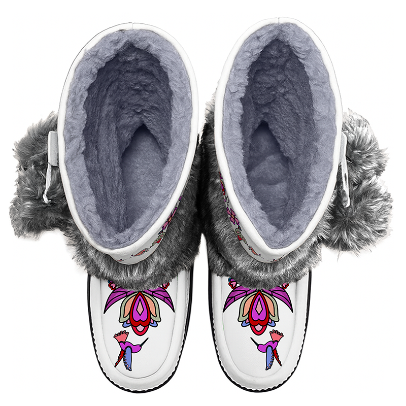 Frosted Leaf Spirit Real Leather MocLux Calf with Fur