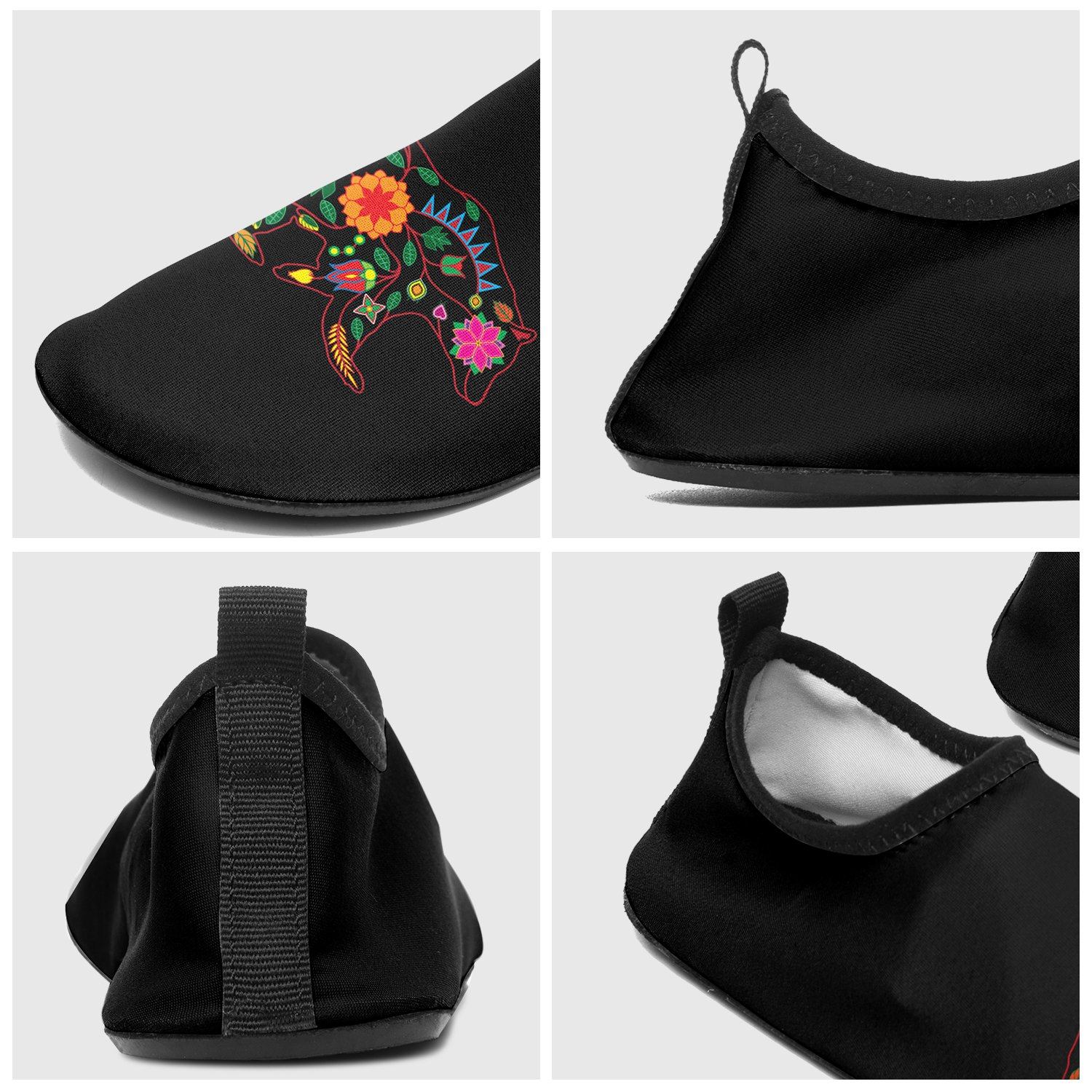 Floral Bear Sockamoccs Slip On Shoes 49 Dzine