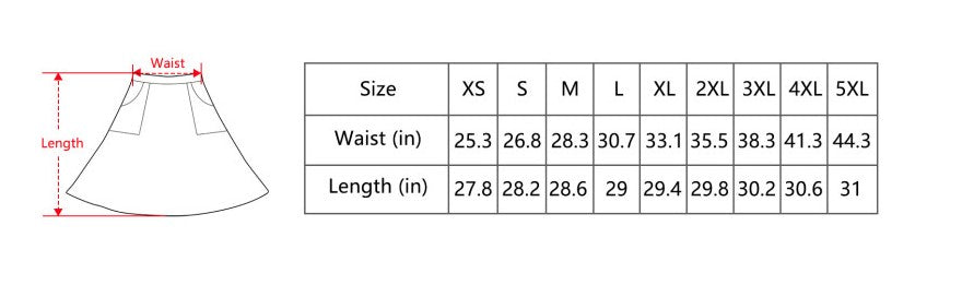Ember Blossom Elastic Waist Pocket Midi Skirt