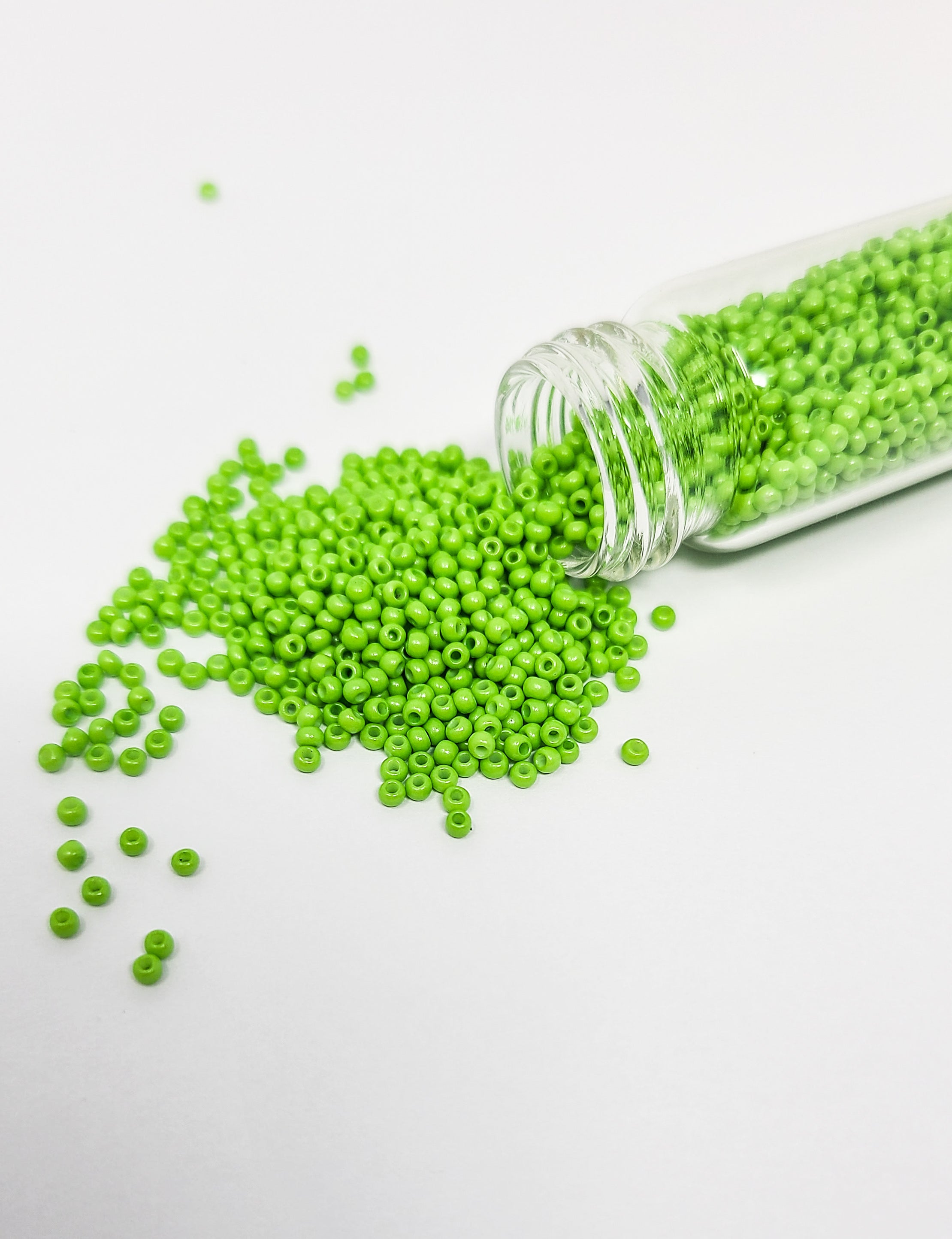 Glass Beads - Sage Green