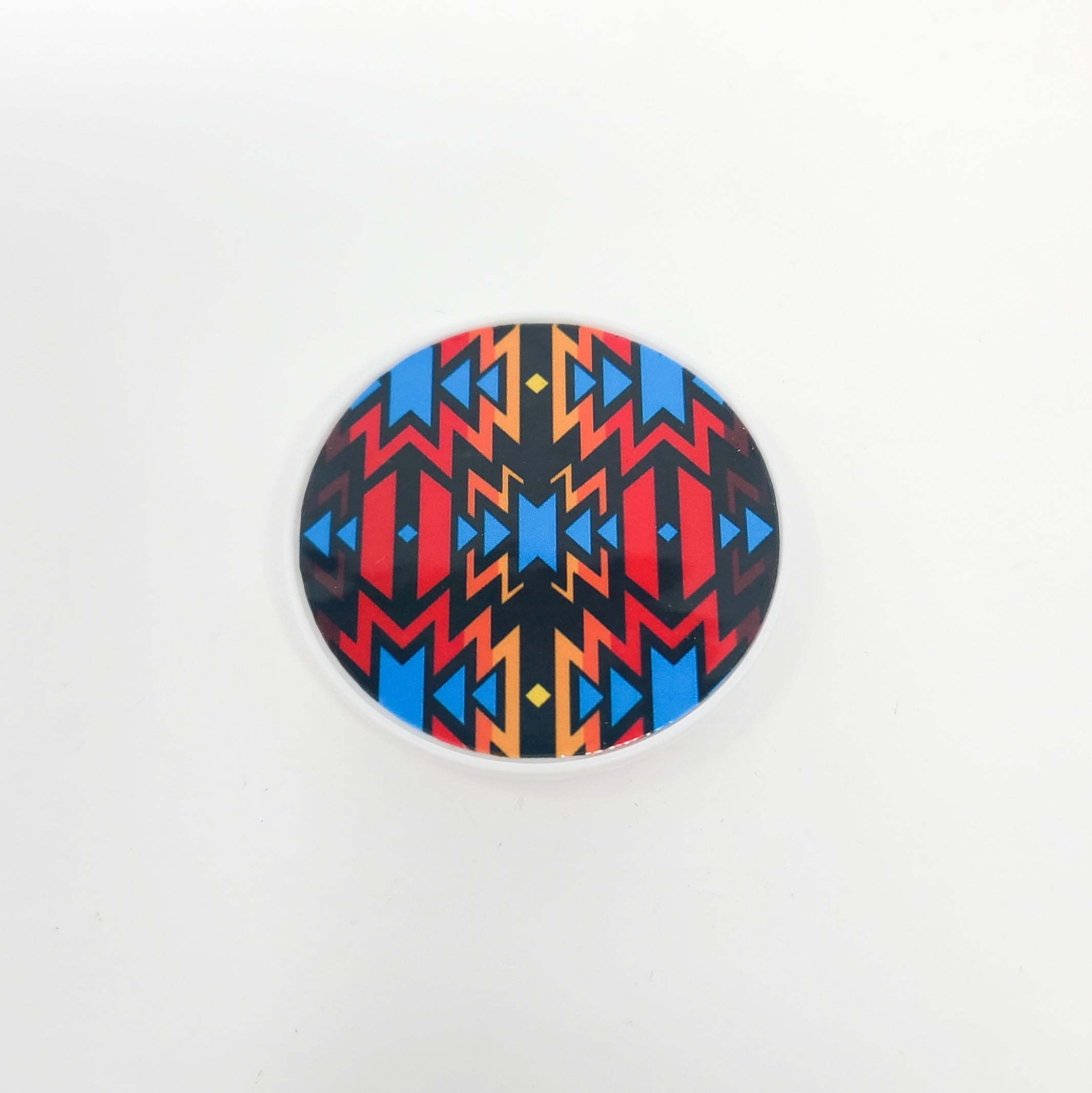 Fire Colours and Turquoise 2 Cell Phone Grip