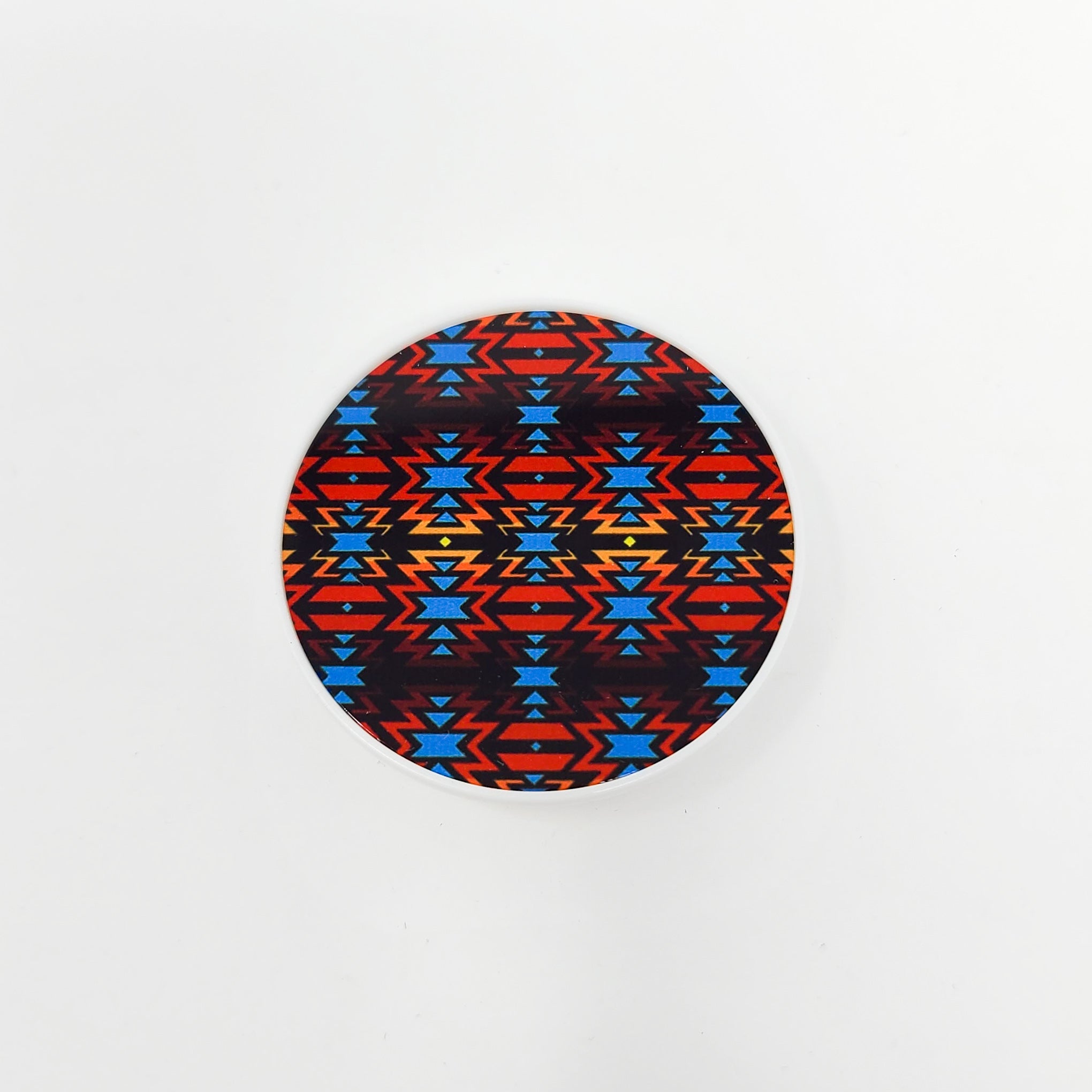 Fire Colours and Turquoise Cell Phone Grip