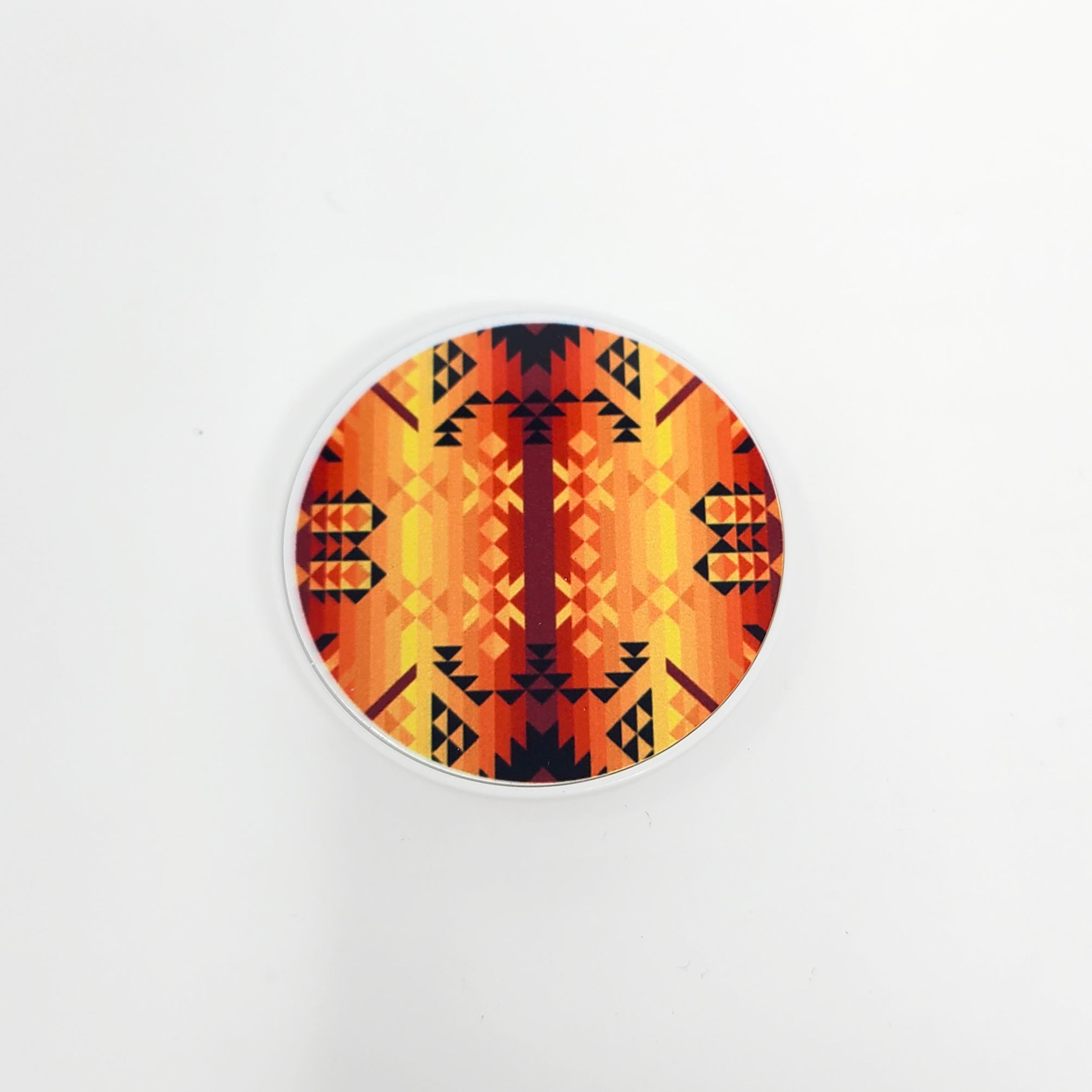 Desert Geo Yellow Red Cell Phone Grip