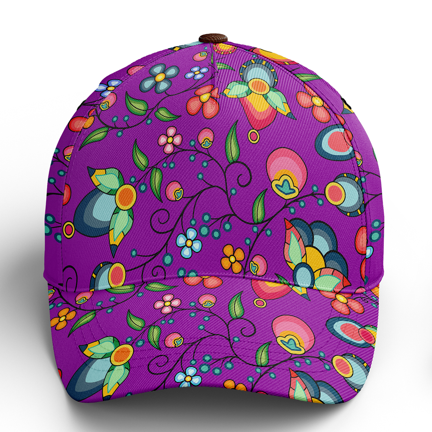 Floral Bounty Purple Snapback Hat