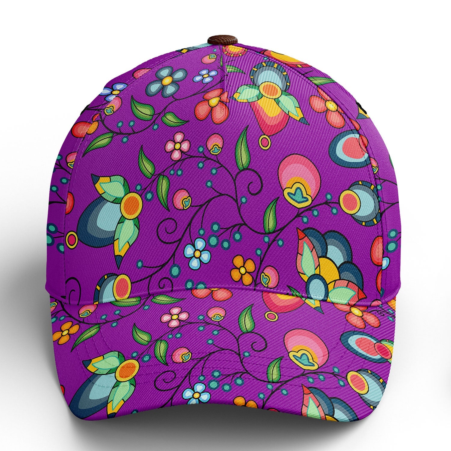 Floral Bounty Purple Snapback Hat