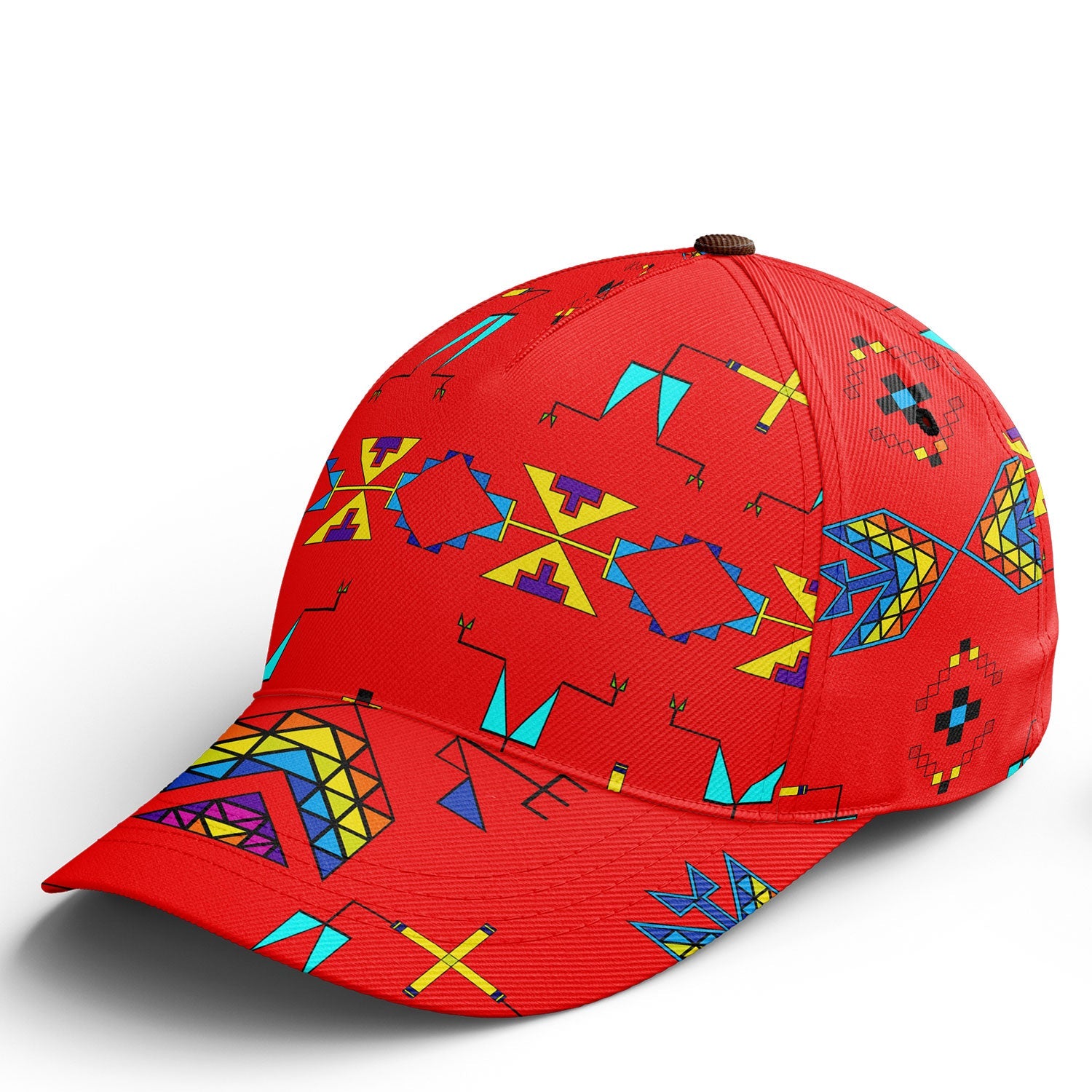 Rainy Chief Rainbow Red Snapback Hat